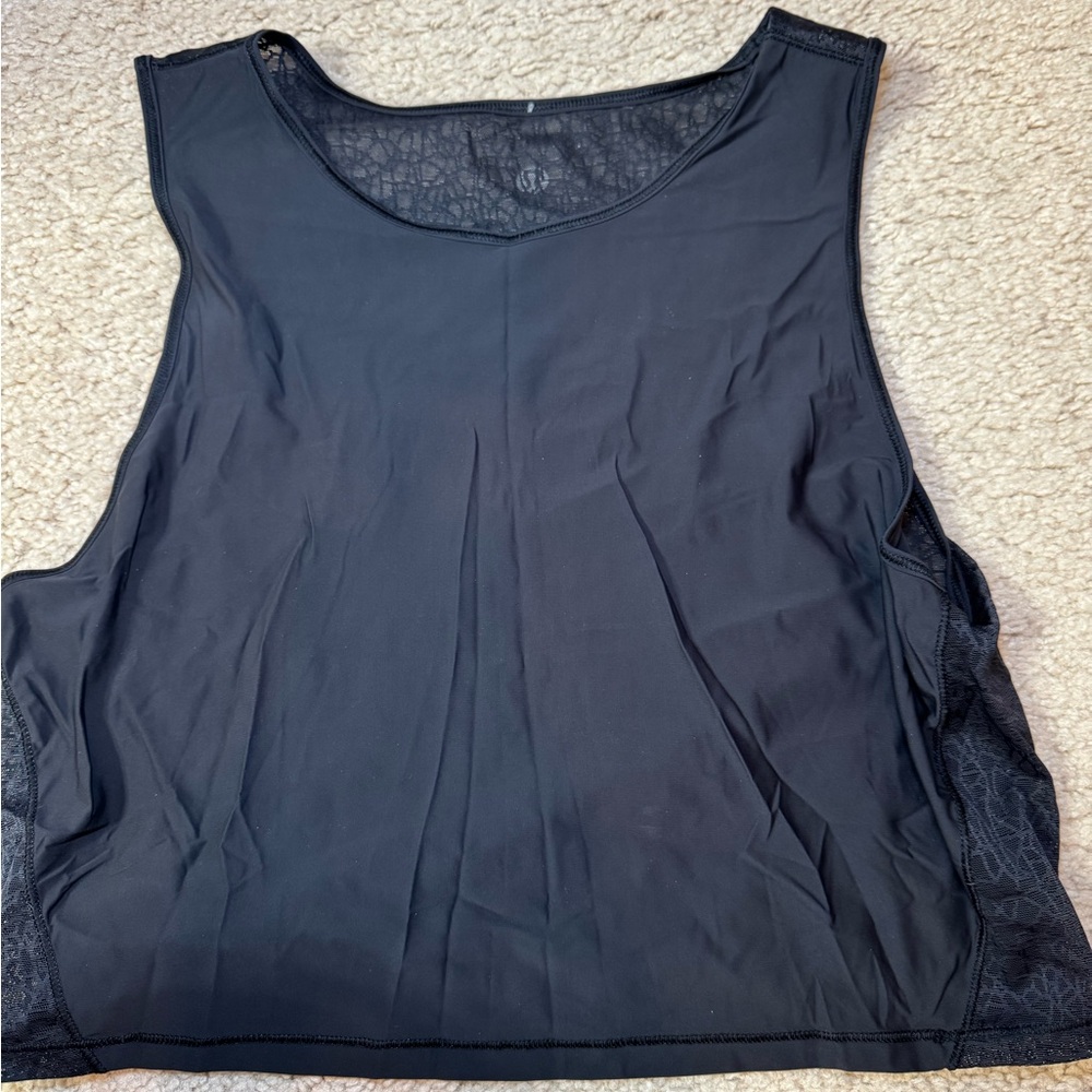 Lululemon Athletica Blue Sleeveless Crop Tank